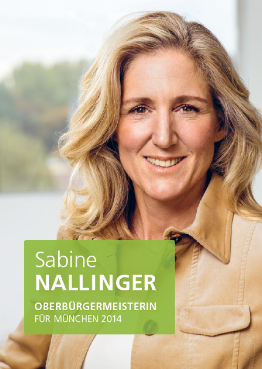 Sabine Nallinger. Candidata a Alcaldesa para München (Munich) 2014.